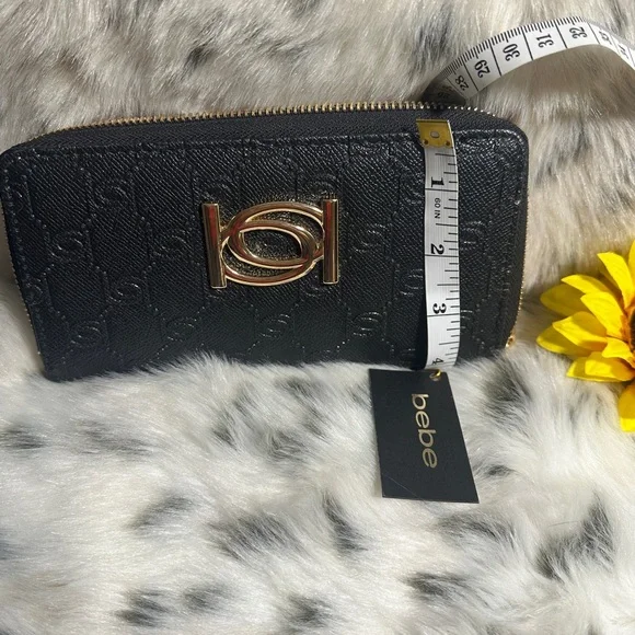 NWT Safiano Bebe Black Wallet - Picture 6 of 7